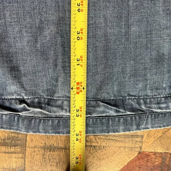 Soft Surroundings Sz L 100% Tencel Embroidered Back Chambray Tunic Top Soft Boho - Picture 10 of 11